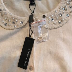 Cable & Gauge Spring Cardigan Sweater small NWT